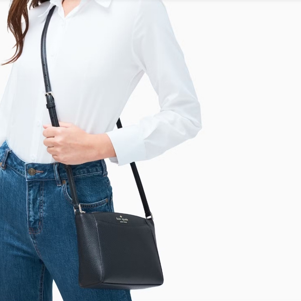 Kate Spade Monica Pebbled Leather Crossbody Bag - Picture 2 of 8
